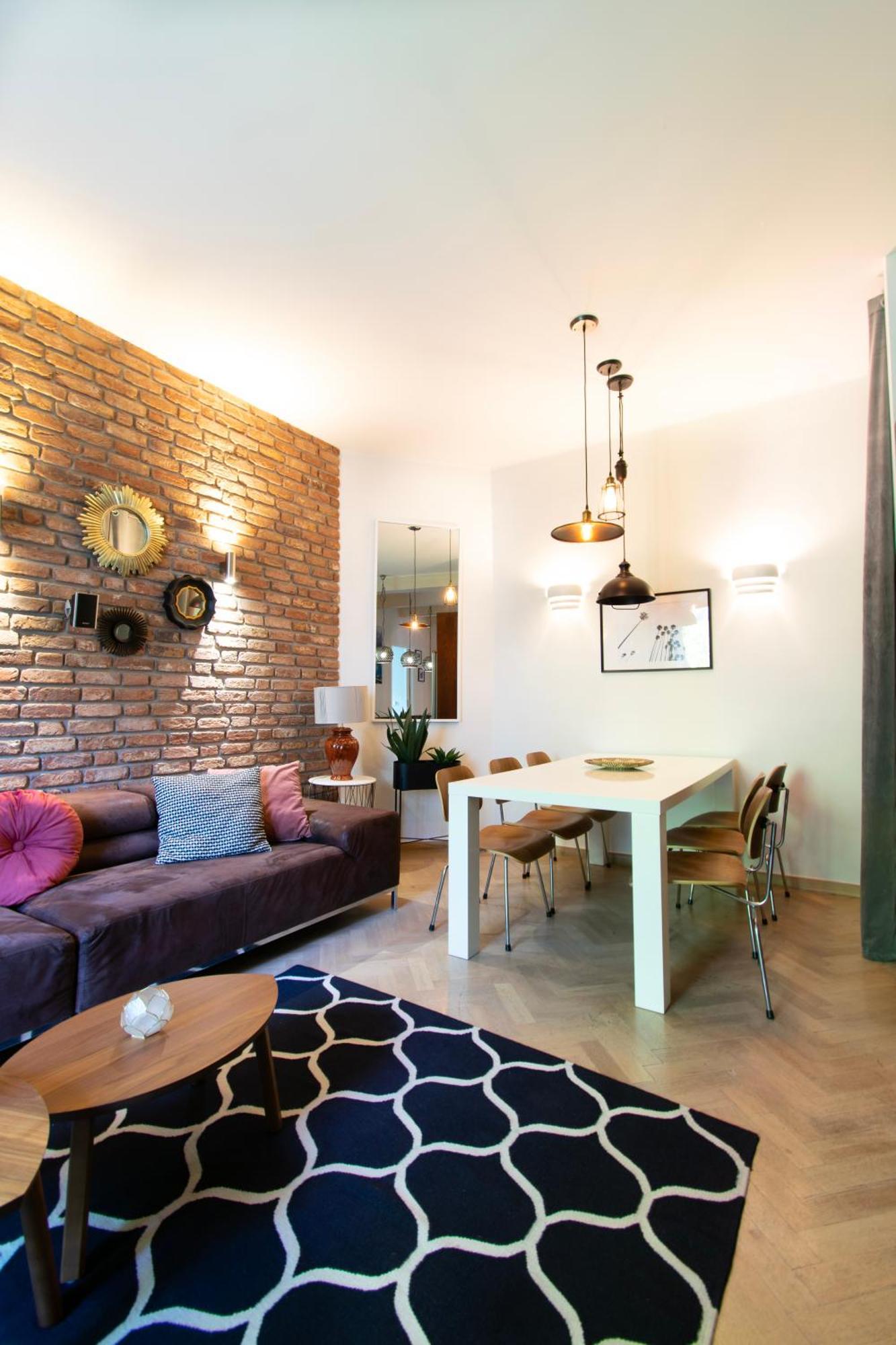 Spacious 3Br Apartment With Ac In Living Room, 2 Balconies Cracovie Extérieur photo